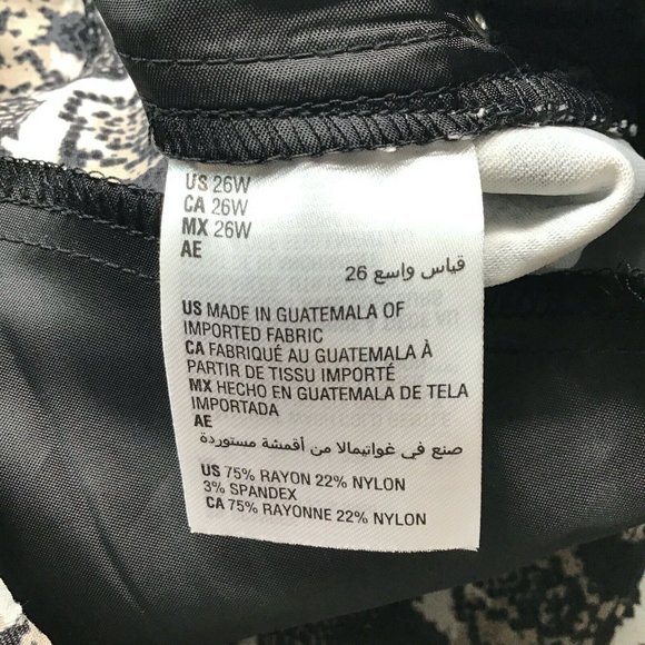 INC International Concepts Womens Skinny Leg Crop Pants Sz 26W - Picture 6 of 8